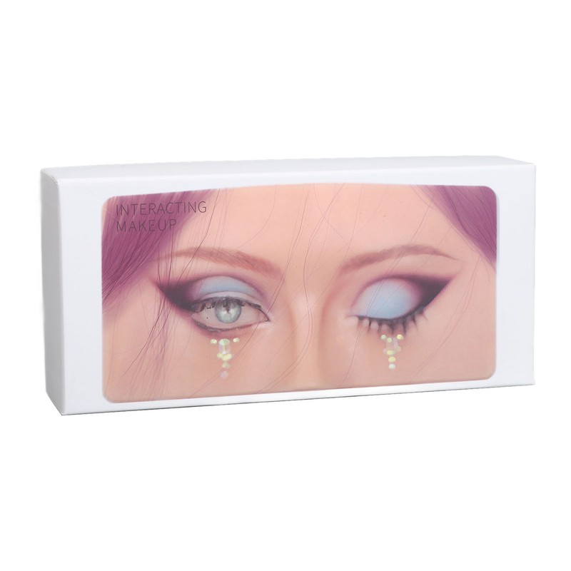 3D Silicone Makeup Practice Face Board with 20ml Cleansing Oil