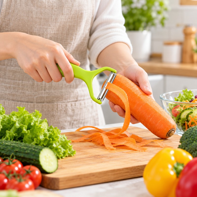 3-Piece Wide-Mouth Vegetable Grater Set with Stainless Steel Blades for
