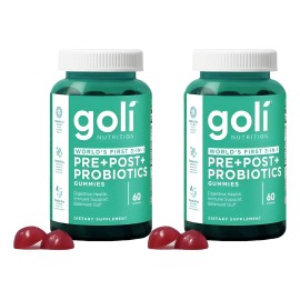 2pc Golii Pre Post Probioticos Sabor Frutos Rojos