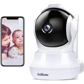 Camaras de Seguridad 3MP Wifi Inalambricas Rotating IP Cámaras Tipo Domo, ARKARTECH 3MP(2304×1296P) Sistema de Camaras de Vigilancia 360 Grados Monitor para Bebé, 32 pies de Visión Nocturna por Infrarrojos, Audio Bidireccional, Detección de Movimiento,Ra