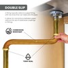 Highcraft 1-1/2” x 24” Double Waste Arm Brass Waste Bend