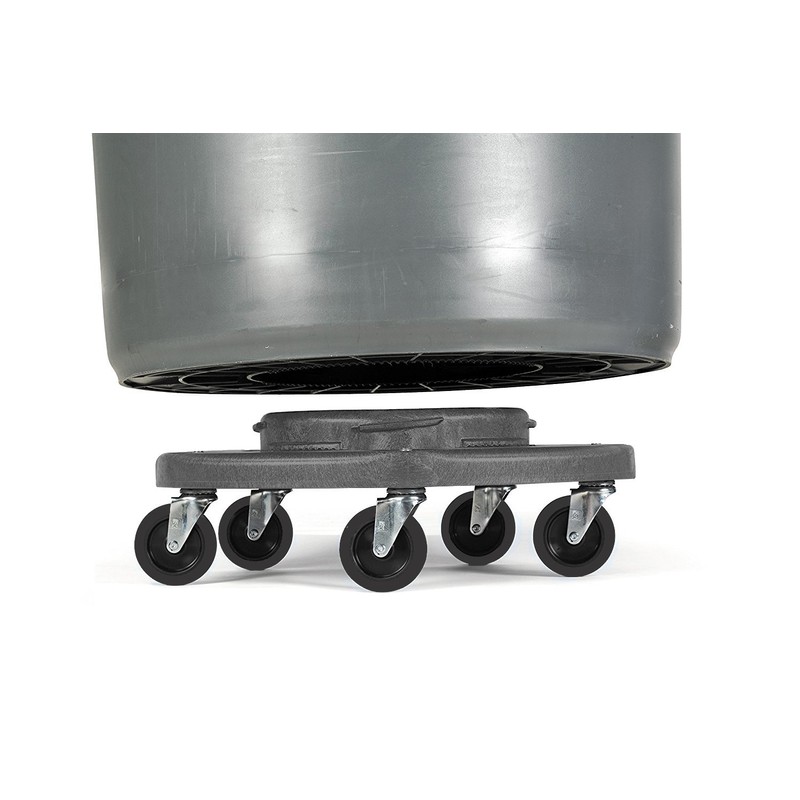 Trash Can Dolly Heavy-Duty | 5 Casters | 460 Lb