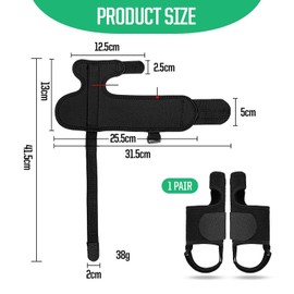 1 Pair of Toe Correction Splints, Toe Straps, Toe Correction, Foot Orthosis, Valgus Orthosis, Adjustable Stabilizer