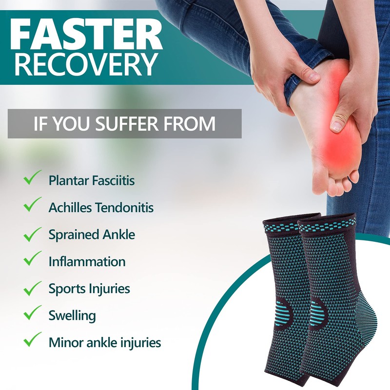 Ankle Brace (L) | Ankle Support Second Skin | Lightweight