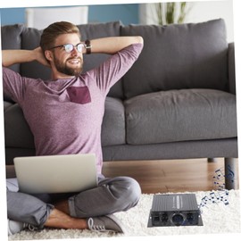 Mipcase 1pc Mini Digital Stereo Amplifier Portable HiFi Wireless Audio Amplifier for Compact Sound Durable Design for Home and Travel Use