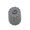 10pcs Gray TPMS Service Kit Tire Valve Stem Caps with Gasket Plastic Tire Cap Gray Replacement for Car Truck