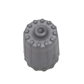 10pcs Gray TPMS Service Kit Tire Valve Stem Caps with Gasket Plastic Tire Cap Gray Replacement for Car Truck