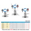 Kodilin 4PCS Upgraded Wall Mount Ceiling Mount Pipe Supports, 304