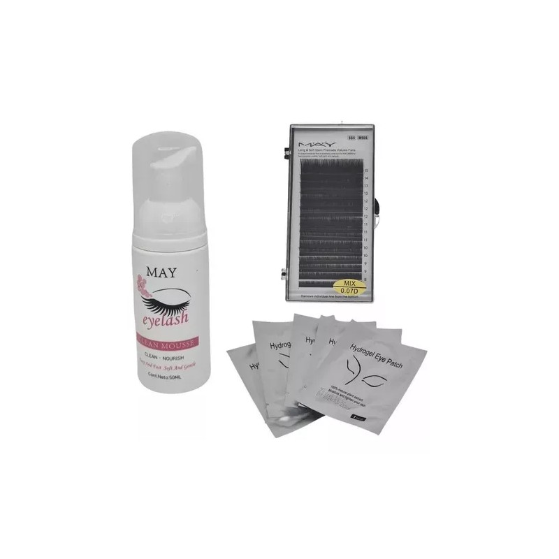 May 5 Kit Profesional Para Aplicación De Pestañas Eyelash May