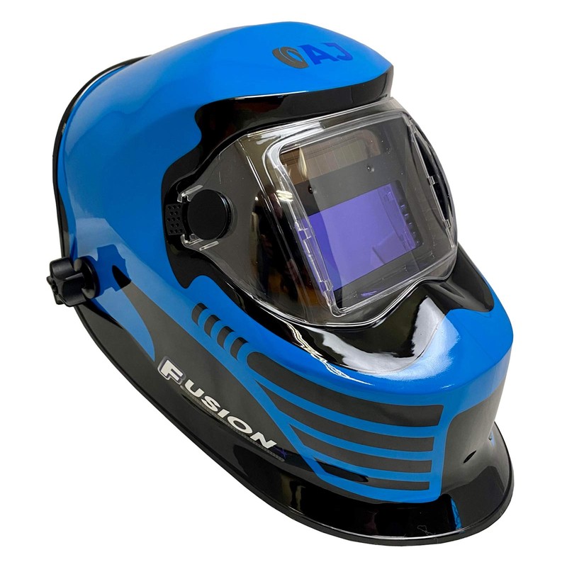 Autojack Welding Helmet Mask Blue Auto Darkening & Solor Powered