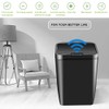 EUNEWR Automatic Dustbin Non-Contact Infrared Motion Sensor Bin 12L (Black)