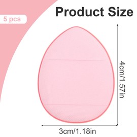 EIHI 5 Mini Makeup Sponges for Concealer Powder Puff Cushion Face Cream Colour Correction Concealer and Foundation Cosmetic Sponge Set with Storage Box - Mixable Colours