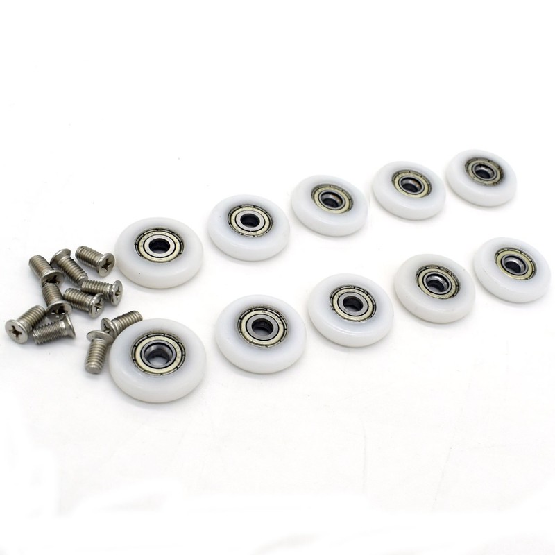 YUANQIAN 10 x Replacement Shower Door Roller Wheels