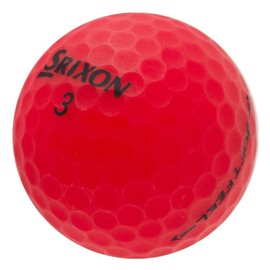 LostGolfBalls - 36 Matte Red Srixon Soft Feel Golf Balls in Mint Condition, Recycled Used Golf Balls, AAAAA Quality Quality, White