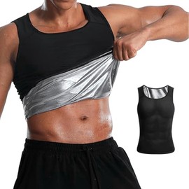 Sikweny Sweat Suit Men's Back Support Sauna Suit Men's Comfortable Design Sweat Suit Women Comfortable Design Used for Exercise Yoga Fitness Running Gardening Home Gym
