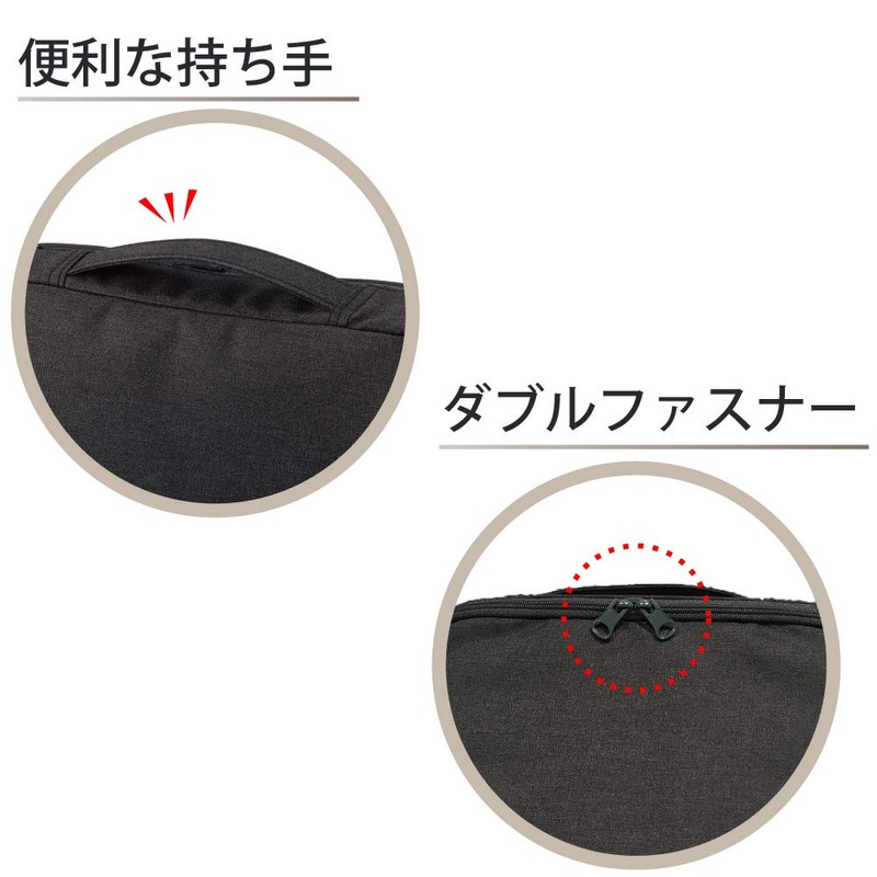 Kokuyo Bag in Bag Tool Pen Stand Hakobiz Black Kaha-HB11D