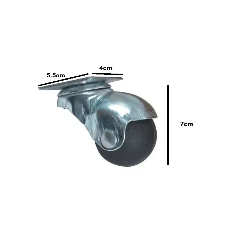 LIZOFERTAS Rodaja Esférica Con Placa Giratoria Para Muebles 12 Piezas