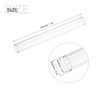 MECCANIXITY Plastic Pipe Rigid Polycarbonate Round Tube Clear 0.7"(18mm) ID