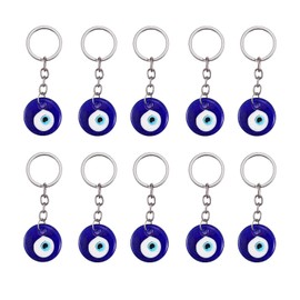 WEWAYSMILE Hamsa Hand Evil Eye Beads, Turkish Eye Hand, Turkish Eye Keyring, For Car Bag, Keys, Jewellery, Hanging Ornament, Gift, c