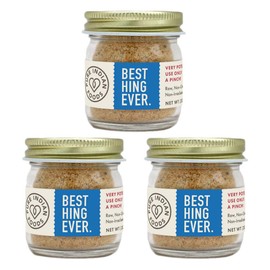 Hing Asafoetida Powder Gluten Free - Indian Spice for Garlic & Onion Substitute, 20g Glass Bottle (3 PACK)