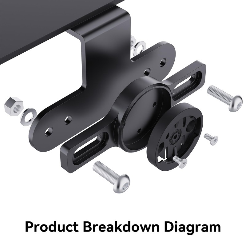Bike Cargo Rack Mount, Compatible with Garmin Varia RTL515, RTL510,