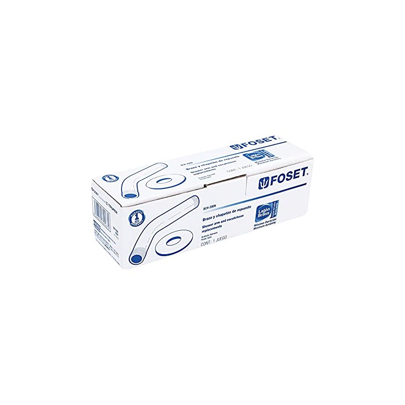 Foset Element BCH-200N, Brazo y chapetón de repuesto para regadera,