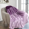Premium Flannel Fleece Gradient Throw Blanket by Super Soft, Cosy,