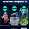 Breeder Box for Fish Tank, Plastic Aquarium Breeding Chamber, Floating