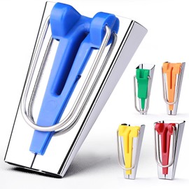 Jeimier Jeimier 5 Sizes Bias Tape Makers, Upgraded Bias Binding Tape Making Tool for Fabric Quilting Sewing, Quickly Customize, Solidly Bias Quilting Tool, 1/4IN 3/8IN 1/2IN 3/4IN 1IN