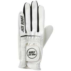 Jack Bunny 262-3985317 Continuous Classic Unisex Gloves (Synthetic Leather Fabric, One Hand) / Synthetic Leather Golf, 030_White x Black