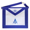 MASONIC BLUE LODGE OFFICER SENIOR DEACON APRON SILVER CHAIN COLLAR