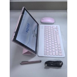 10 inch Tablet with Keyboard Android 15(NOT GO) Tablets 2 in 1 Tablet 18GB RAM 128GB Supports 2TB Expansion Tablets include Case Mouse Stylus 6000mAh Battery 2MP+8MP Dual Camera 5G WiFi6 10.1" Tableta