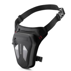 ROCKBROS Motorcycle Leg Bag Leg Bag Waist Bag for Men and Women Leg Bag with Adjustable Shoulder Straps for Cycling Hiking Camping Riding Climbing, black