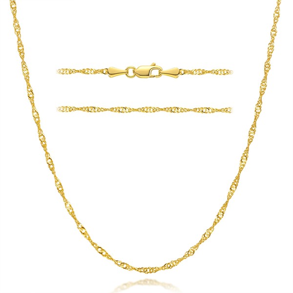 JUHEPROKIT Gold Necklaces 14K Gold Chain for Mens Necklace Singapore