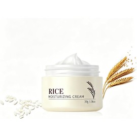 Crema Hidratante de Arroz con Ceramida, Crema Facial Coreana para Levantar y Reafirmar la Piel, Nutre Profundamente, Calma y Mejora la Textura para Todo Tipo de Piel (1 UNIDADES)