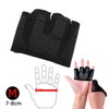 M Unisex Black Half Training with 4 Finger Gloves Non-Slip