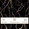 Tablecloth Black and Gold Middle Runner Modern Tablecloths with Marble