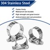 Tnisesm 30Pcs T-bolt Hose Clamps, 6 Size 17-35mm Heavy Duty