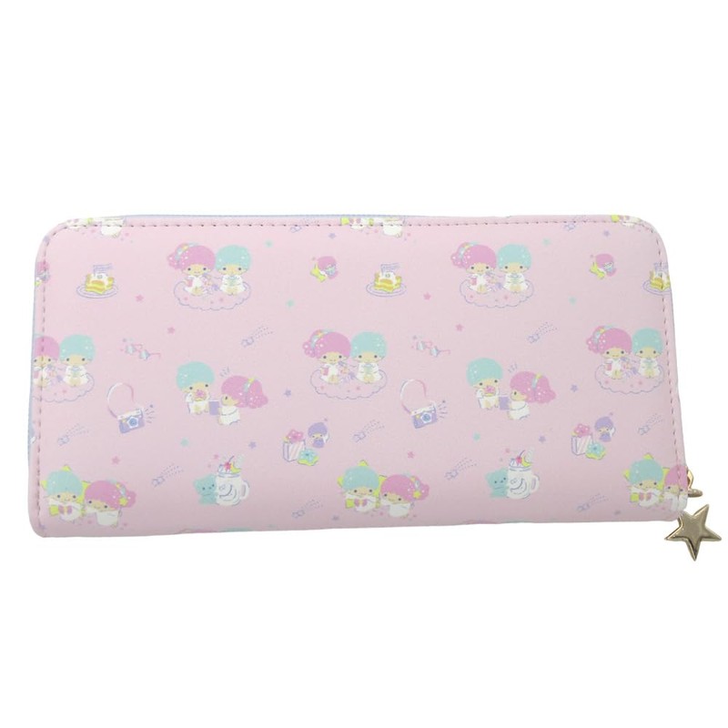 Aldi KL17 Little Twin Stars Round Long Wallet, Pink