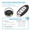 Keyless2Go Replacement for 4 Button Proximity Smart Key for Nissan