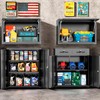 Bonusall Metal Garage Tool Storage Cabinets with Wheels, 72" H