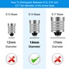 BROLSKUN E14 LED Bulb European Base 4W LED Replacement for