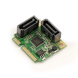 KALEA-INFORMATIQUE HALF SIZE 2 PORTS SATA 3.0 Mini PCI Express Controller Card with ASM1061 Chipset