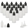 SENENQU 100 Pack 20ml Plastic Dropper Bottles, Translucent Squeeze Bottles