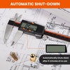 HARDELL Digital Caliper, 0-8 Inch Measuring Tool Large LCD Screen,Stainless
