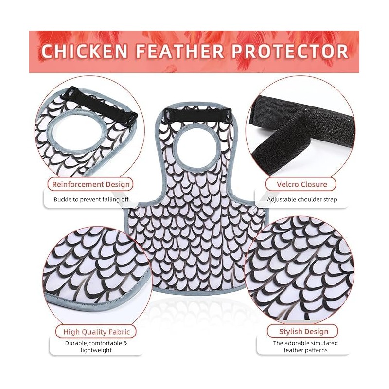 Chicken Saddles for hens, Chicken Apron Back Protector for Hens