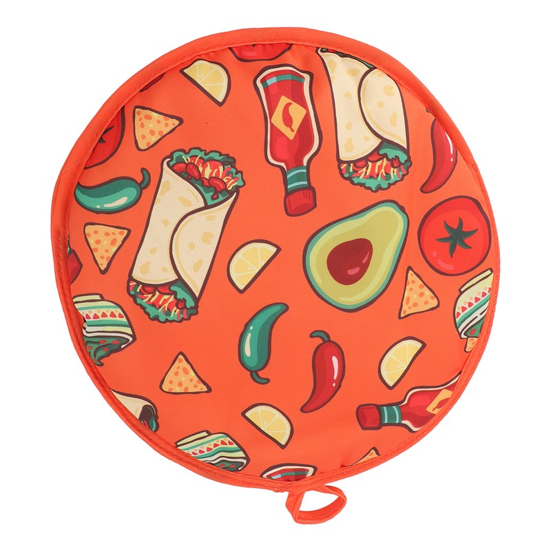 Tortilla Warmer Pouch 11.8 Inch Insulated Microwaveable Fabric Tortilla Keeper