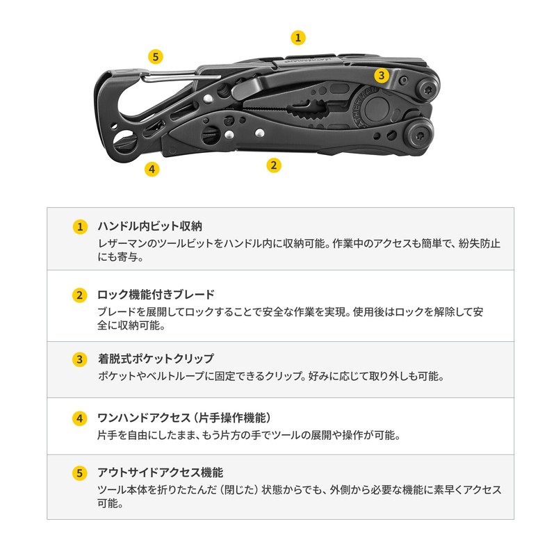 LEATHERMAN SKELETOOL CX 7 Function Pliers, 60.0 inches (154 cm)