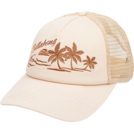 Billabong Women's Aloha Forever Adjustable Trucker Hat with Mesh Back, Whitecap S125