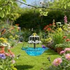 Solar Cascade Hanging Bird Bath Fountain,Solar Hanging Bird Bath Fountain,Solar